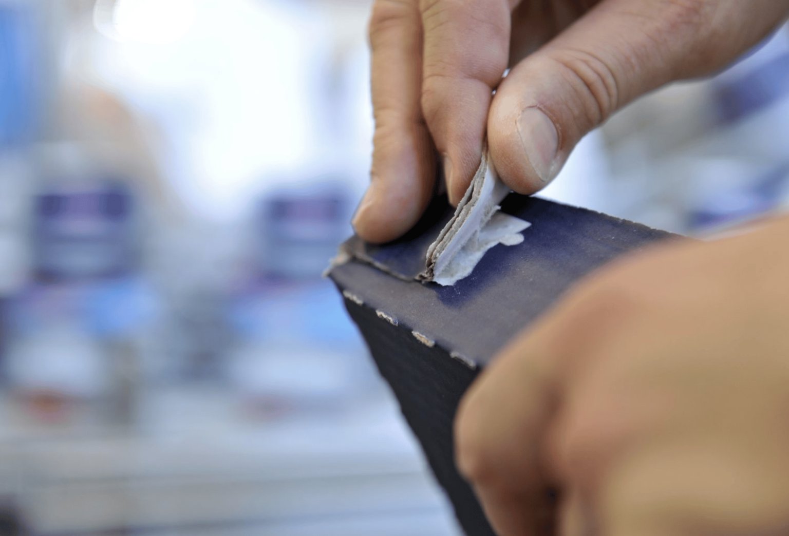 Packaging adhesive application